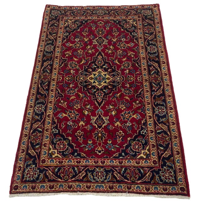 Keshan rug | Size: 152 x 100 cm | Knot density: 150,000 – 300,000 knots/m² | Material: High-quality sheep's wool and...