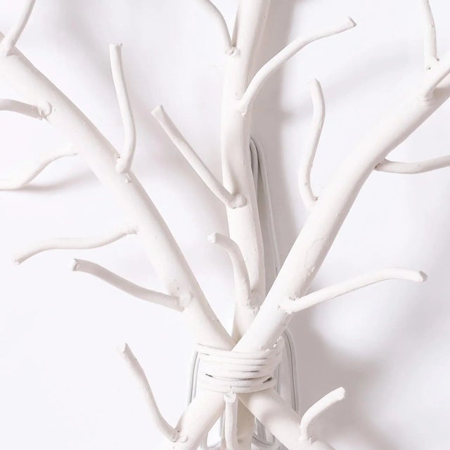 Pair of Mid-Century Faux Coral Wall Sconces For Sale In West Palm - Image 6 of 8