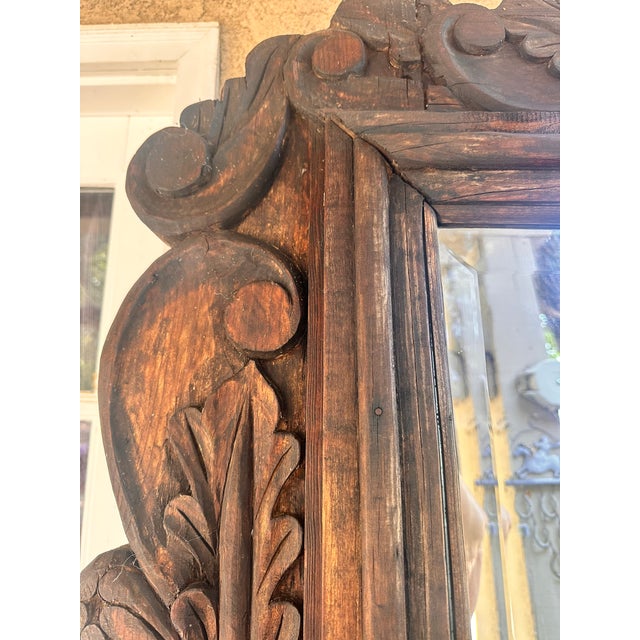 The Enchanted Wooden Mirror with Beveled glass Step beyond the dimensions of time and travel deep into your soul. That is...
