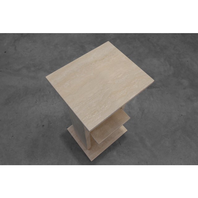 1980s Mid-Century Travertine Console, Belgium, 1980s For Sale - Image 5 of 11