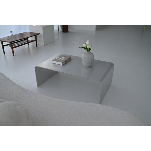 Sculptural Brushed Aluminum Coffee Table by Veliento For Sale - Image 11 of 17