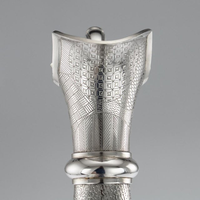 19th Century Victorian Style Silver Wine Jug, 1879 For Sale - Image 16 of 18