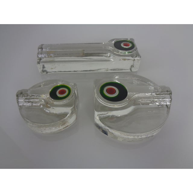 Pop Art Glass Vases by H. Düsterhaus for Walther-Glas, Germany, 1960s, Set of 3 For Sale - Image 6 of 11