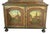 Folk Art Dutch Colonial 18th Century Polychrome Painted Cabinet For Sale - Image 3 of 13