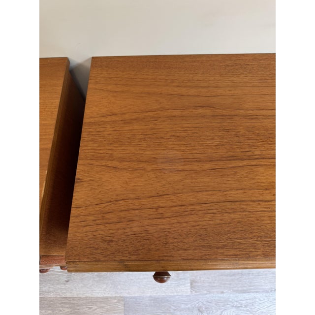 Wood Mid-Century Teak Veneer Chests of Drawers from Meredew, 1950s, Set of 2 For Sale - Image 7 of 12