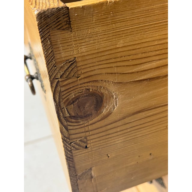 Antique Pine Three Drawers - Chest of Drawers From England For Sale - Image 17 of 18