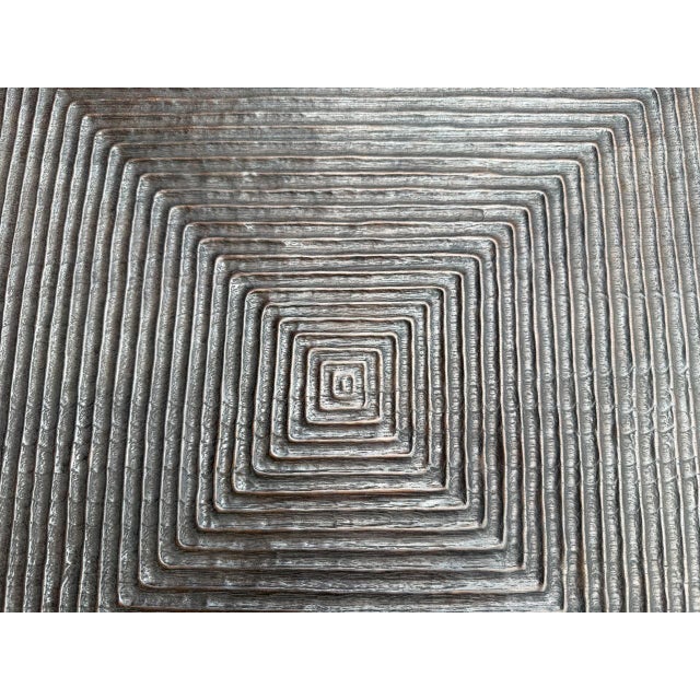 Andrianna Shamaris Exquisite Minimalist Hand Carved Table For Sale - Image 4 of 5