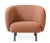 Cape Lounge chair fresh peach by Warm Nordic Dimensions: D90 x W82 x H 80 cm Material: Textile upholstery, Wooden frame,...