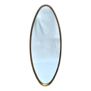 Vintage Labarge Oval Gilt-Wood Mirror, Italy 1960's For Sale