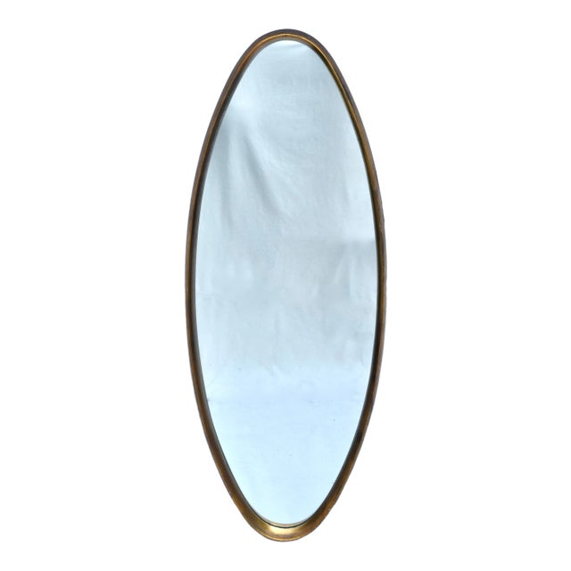 Vintage Labarge Oval Gilt-Wood Mirror, Italy 1960's For Sale