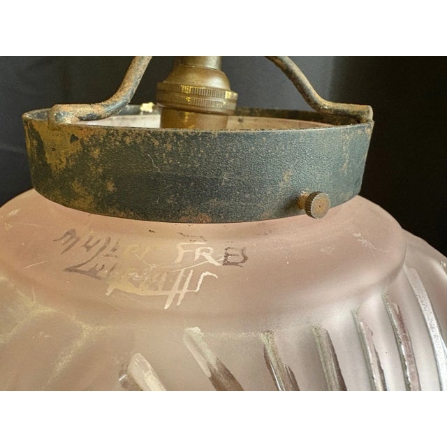 Art Deco Chandelier by Muller Frères For Sale - Image 17 of 18