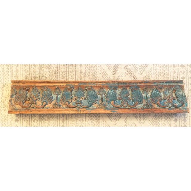 Indian Antique Indian Rosewood Temple Door Beam For Sale - Image 3 of 13
