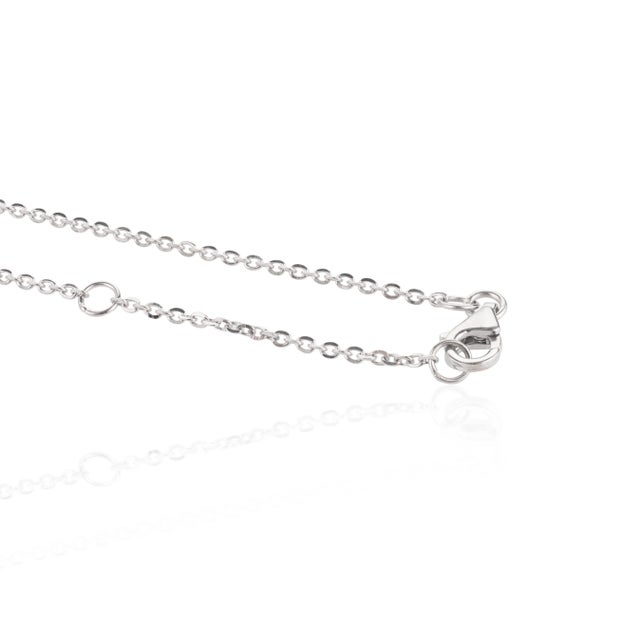 Natural Diamond Round Disc Modern Pendant Necklace for Women in 14k Gold- A Pair For Sale - Image 4 of 10