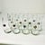 1980s Vintage Memphis Postmodern Bent Glass Sterling Medallion Tall Boy Tumblers - Set of 12 For Sale - Image 4 of 15