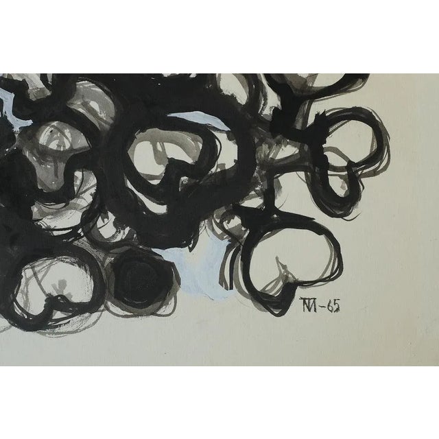 1960s Margareta Treutiger, Vattenblom, Mixed Media on Board, 1965 For Sale - Image 5 of 6