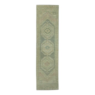 Turkish Oushak Rug 2'11" x 11'2" #19271 For Sale