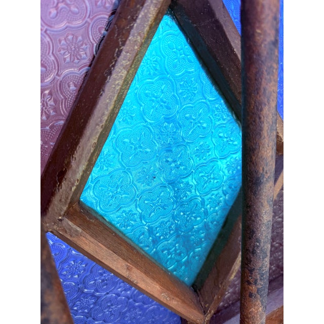 Large, Historical Architectural Stained Glass Window For Sale In Naples, FL - Image 6 of 11