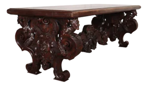 Italian Carved Walnut Centre Table