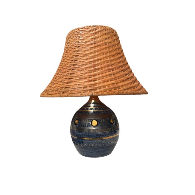 Ceramic Enamelled Ceramic Lamp by Georges Pelletier, 1970 For Sale - Image 7 of 8