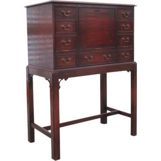English Antique Drop Front Writing Desk For Sale