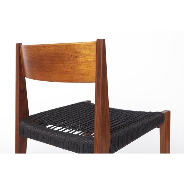 Mid-Century Modern Danish Pia Chair in Teak with Black Cord Seat by Poul Cadovius for Cado, 1960s For Sale - Image 9 of 10