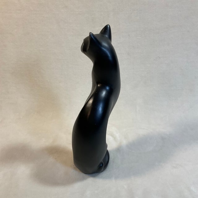 1950s Mid Century Modern Black Cat Statue Chairish