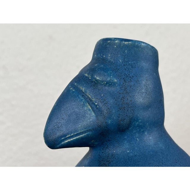 Postmodern Postmodern Dutch Studio Pottery Sculptural Vase with Bird Design from Agu Reuver, Holland, 1996 For Sale - Image 3 of 18