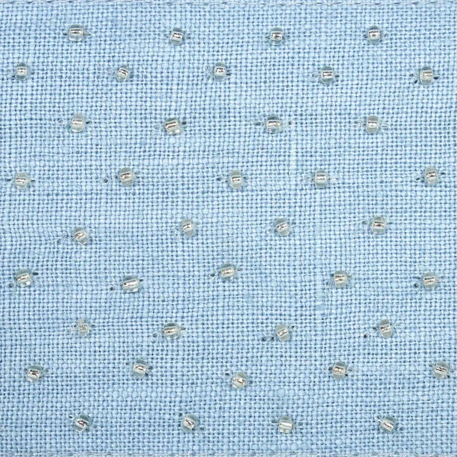 Contemporary Sample - Schumacher Northern Lights Beaded Tape in Sky For Sale - Image 3 of 5