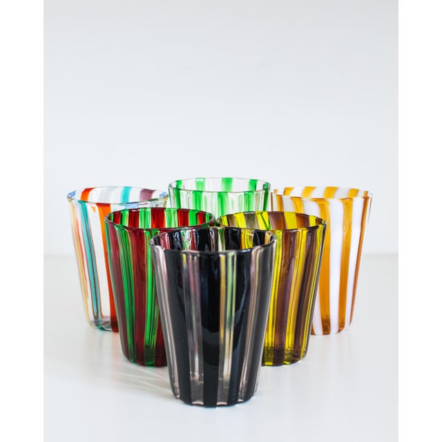 Contemporary Ribes Collectable Glasses by Mariana Iskra, Set of 6 For Sale - Image 3 of 6