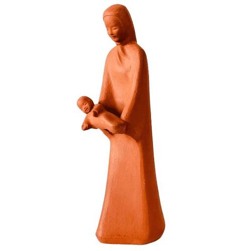 Late 20th Century Vintage Terracotta Madonna Statue by Maria Yves Le Pape, 1970s For Sale - Image 5 of 5