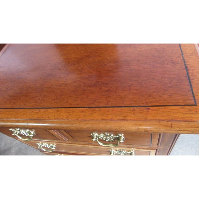 1980s Stickley Cherry Nightstand Bachelors Chest Designer For Sale - Image 10 of 11