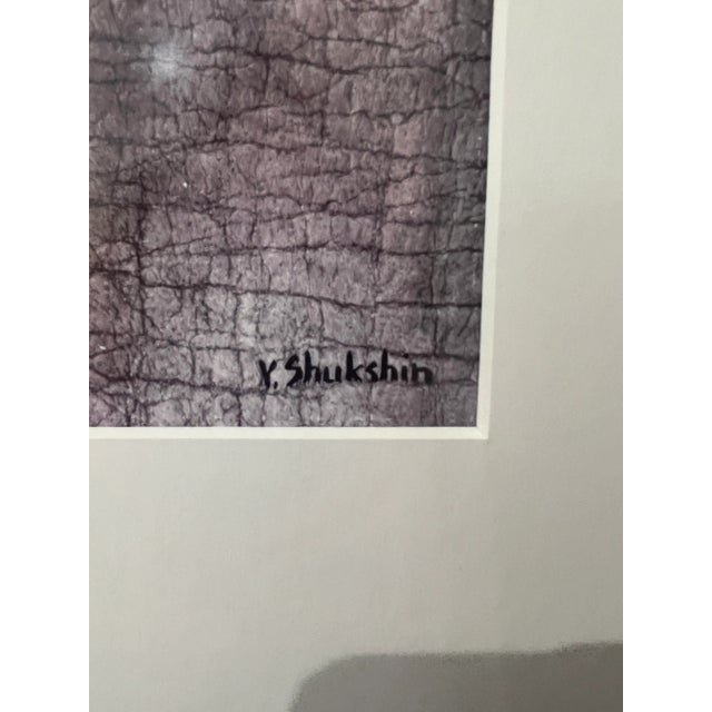 1980s 1980s Nude Woman Silhouette Original Painting, Matted and Framed - Set of 2 For Sale - Image 5 of 12