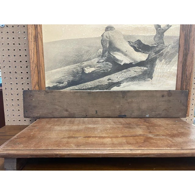 Wood 1970s Vintage Wooden Dutch Folk Style Cookie Mold Decorative Primitive Decor For Sale - Image 7 of 7