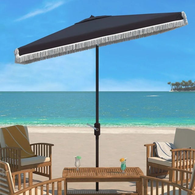 Summer afternoons at Mayfair’s exclusive private member’s club inspired this chic ten foot crank umbrella. Its UV...