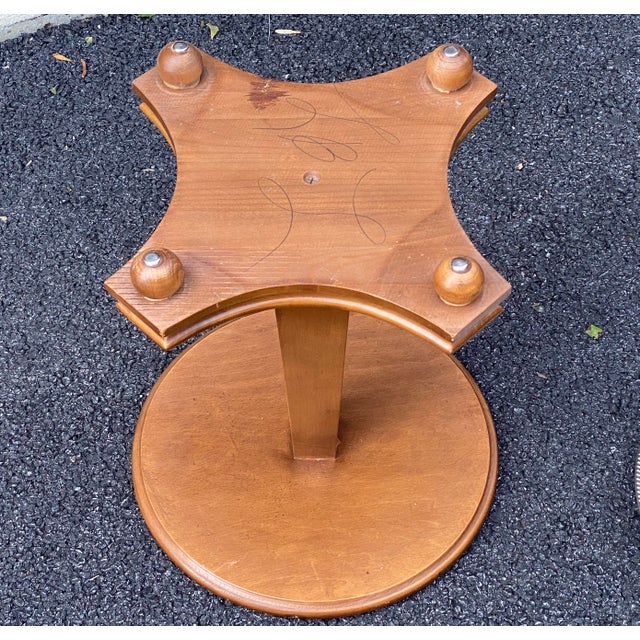 Vintage Chairside Drink Table Chairish