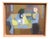 Roger Dérieux, Cubist Woman Sitting at a Table, 1953, Oil on Canvas For Sale