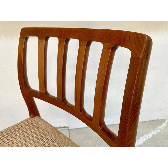 Danish Teak Dining Chairs Model No. 83 by Niels O. Møller for J.L. Møllers Møbelfabrik, 1970s, Set of 4 For Sale - Image 12 of 18