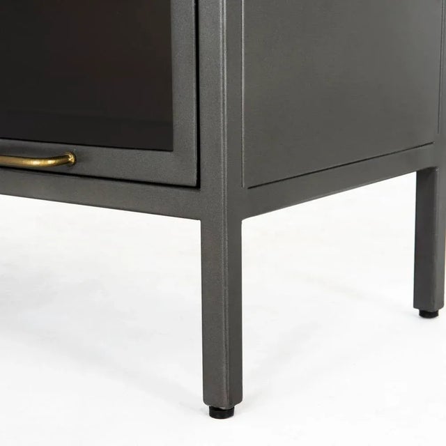 Black Four Hands Aviva Barrister Cabinet, Gunmetal For Sale - Image 8 of 10