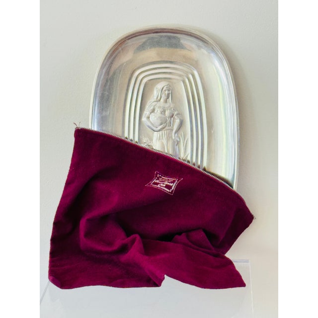 Mid Century International Silver Company Plated Silver Tray For Sale - Image 11 of 12