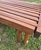 Vintage Expandable Slat Bench Attributed to John Keal for Brown Saltman For Sale - Image 9 of 11