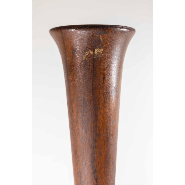 20th Century 29" Large Arts & Crafts Turned Wood Bud Vase or Candle Holder For Sale - Image 15 of 15