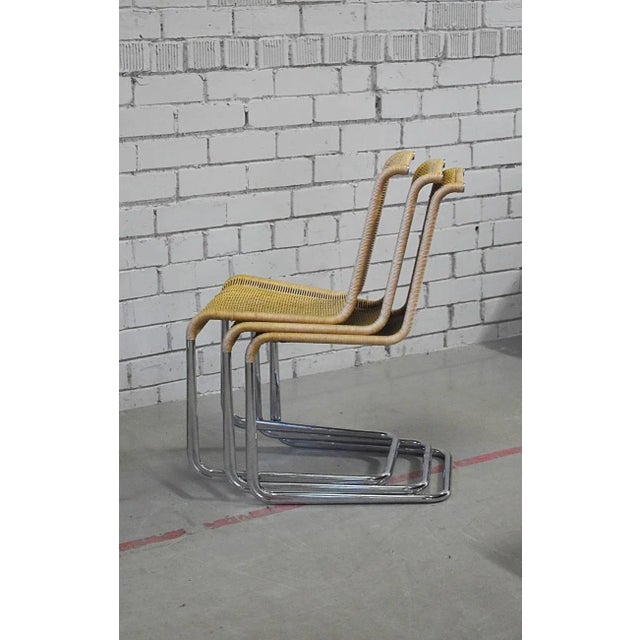 2000 - 2009 B20 Cane and Chrome Cantilever Dining Chair attributed to Tecta, 2000s For Sale - Image 5 of 10