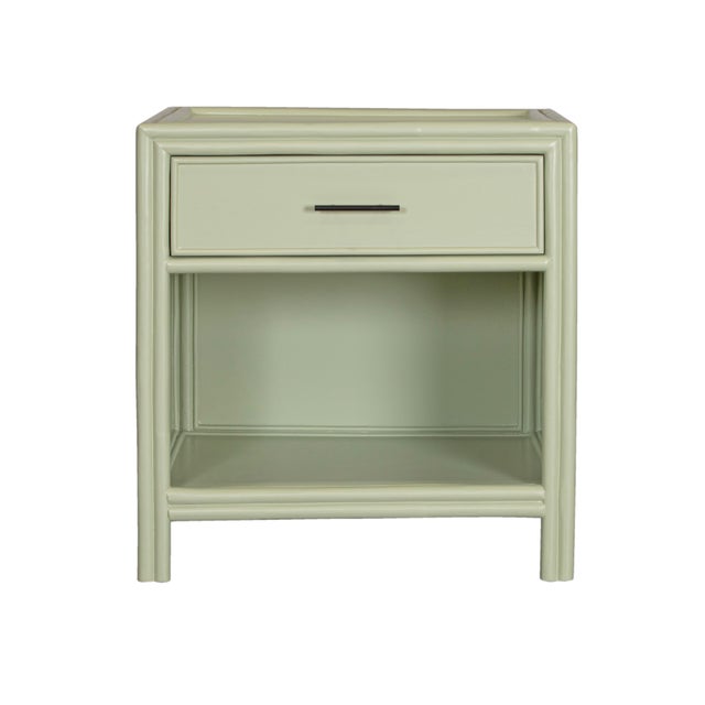 Light Green Capri End Table in Celery Green For Sale - Image 8 of 8