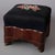 American Empire Mahogany & Floral Needlepoint Footstool Circa 1880 For Sale - Image 4 of 7