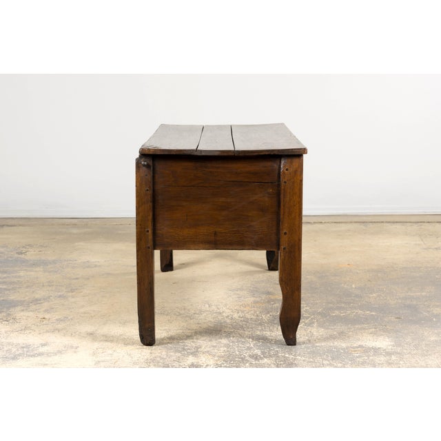 Early 19th Century Country French Provincial Oak Coffer Trunk For Sale - Image 12 of 18