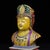 Asian Vintage Shoushan Stone Guanyin Bust With Polychrome Details For Sale - Image 3 of 10