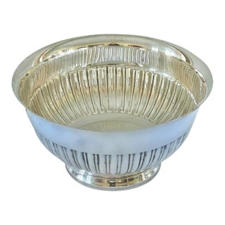 Towle Silversmiths Fine Vintage 1950s Large Silver Footed Bar Tub / Champagne / Wine Cooler For Sale
