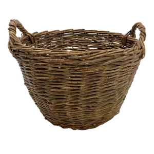 Vintage Large French Woven Grapevine Basket