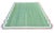 Handmade Cotton Vegetable Dyed Scalloped Rug, Moss Green With Cream and Pink Border - 8'x10' For Sale - Image 9 of 10