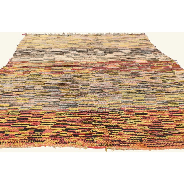 Mid-Century Modern Vintage Boujad Moroccan Rug, 05'06 X 09'00 For Sale - Image 3 of 10